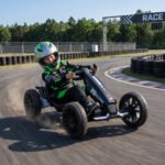 Vaikiškas elektromobilis gokartas 12V su reguliuojama sėdyne ir EVA ratais – Paveikslėlis 10