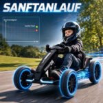 Vaikiškas elektromobilis gokartas 12V su reguliuojama sėdyne ir EVA ratais – Paveikslėlis 4
