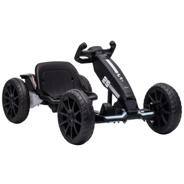 Vaikiškas elektromobilis gokartas 12V su reguliuojama sėdyne ir EVA ratais