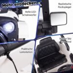 Vaikiškas elektromobilis su dviem vairavimo režimais ir nuotoliniu valdymu (Juoda) – Paveikslėlis 5