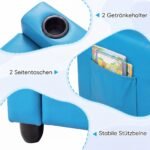 Vaikiškas fotelis-sofa dvivietis reguliuojamas su gulima padėtimi (Mėlyna) – Paveikslėlis 5