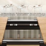 Valgomojo stalas išskleidžiamas 130–160 cm, užapvalintais kampais – Paveikslėlis 5