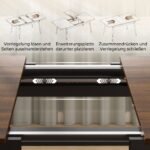 Valgomojo stalas išskleidžiamas 130–160 cm, užapvalintais kampais – Paveikslėlis 5
