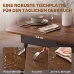 Valgomojo stalas išskleidžiamas 130–160 cm, užapvalintais kampais – Paveikslėlis 7