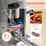 Vertikalus dešrų kimštuvas 2 greičio režimai 3L talpos (Sidabrinė) – Paveikslėlis 5
