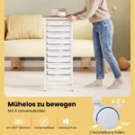 Vežimėlis su 10 stalčių mobilus universalus (Balta) – Paveikslėlis 5