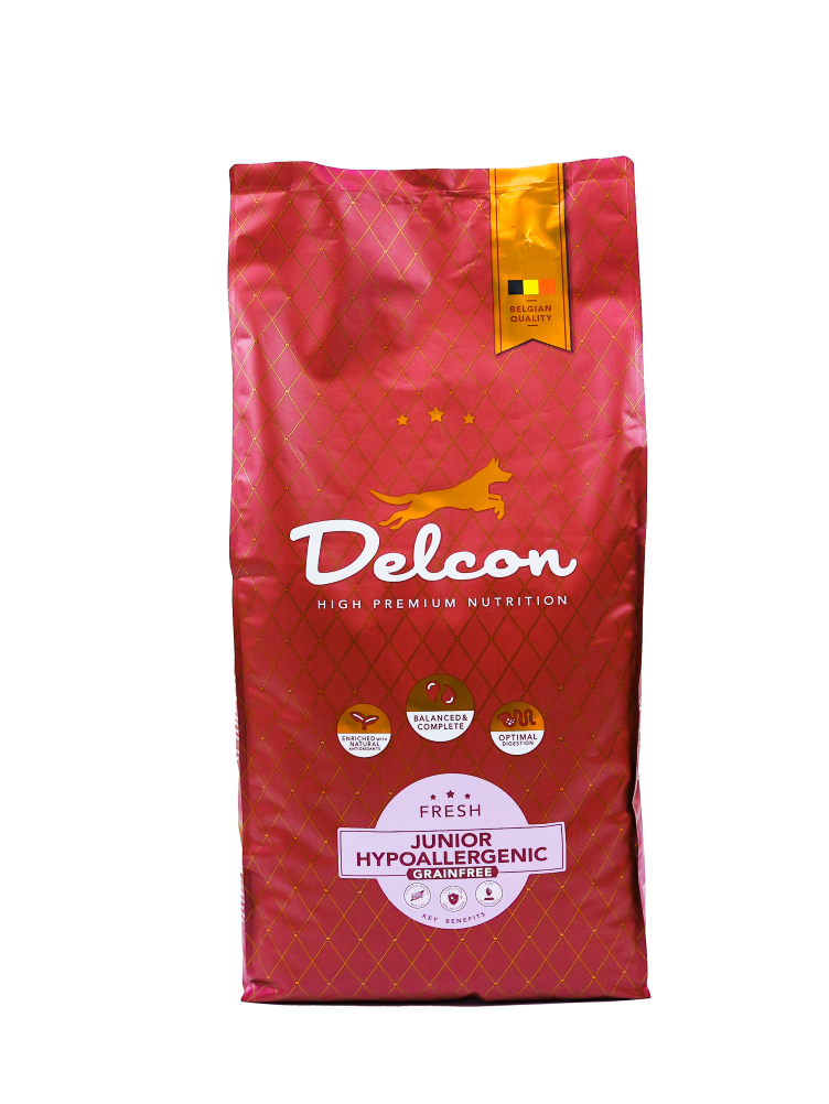 Visavertis begrūdis hipoalerginis pašaras jauniems šunims JUNIOR HYPOALLERGENIC / 10 kg Visavertis begrūdis hipoalerginis pašaras jauniems šunims JUNIOR HYPOALLERGENIC / 10 kg