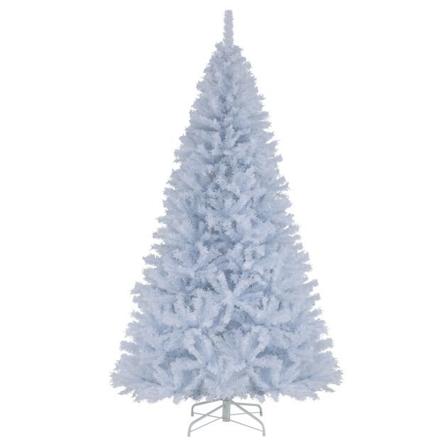 dirbtine-kaledu-eglute-225-cm-su-integruotu-led-apsvietimu-balta Dirbtinė Kalėdų eglutė 225 cm su integruotu LED apšvietimu (Balta)