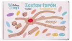 Medinis traukinukų bėgių rinkinys, 37 dalių – Paveikslėlis 3