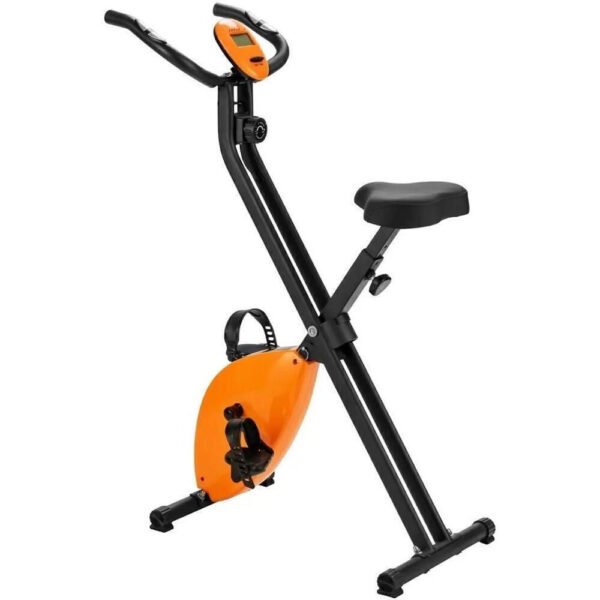 Sulankstomas treniruoklis su LCD ekranu ir pulso davikliu (Oranžinė)