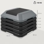 Aerobikos platforma su 5 aukščio lygiais ir 150 kg keliamąja galia – Paveikslėlis 3