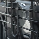 Automobilinė pertvara šunims, reguliuojamo aukščio ir pločio metalinės grotelės – Paveikslėlis 4