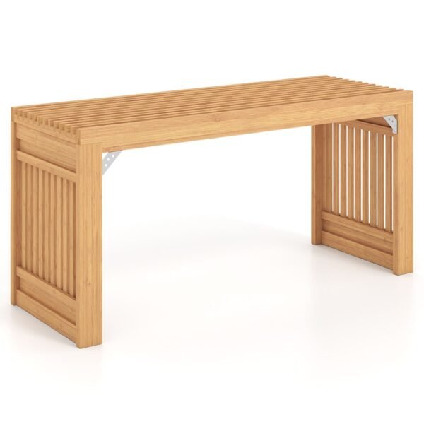 Bambukinis suoliukas 90 x 33 cm 2 asmenims (Natūrali)