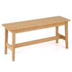 Bambukinis valgomojo suoliukas 100 cm (Natūrali)