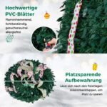 Dirbtinė 180 cm eglutė su kaspinėliais ir pop-up konstrukcija (Žalia) – Paveikslėlis 5