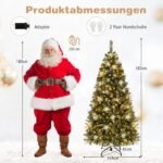Dirbtinė eglutė 183 cm su 270 LED lempučių (Žalia) – Paveikslėlis 2
