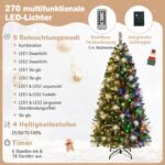Dirbtinė eglutė 183 cm su 270 LED lempučių (Žalia) – Paveikslėlis 4