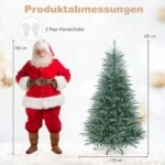 Dirbtinė eglutė su 775 šakelių galais ir metaliniu stovu (Blauzdžiai žalia) – Paveikslėlis 2