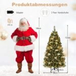 Dirbtinė eglutė su LED apšvietimu 152 cm (Žalia) – Paveikslėlis 2