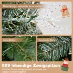 Dirbtinė eglutė su LED apšvietimu 152 cm (Žalia) – Paveikslėlis 4