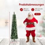 Dirbtinė eglutė su LED apšvietimu 183 cm (Žalia) – Paveikslėlis 2