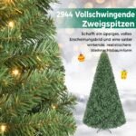 Dirbtinė eglutė su LED apšvietimu 274 cm (Žalia) – Paveikslėlis 5