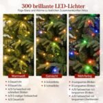 Dirbtinė eglutė su LED apšvietimu ir 834 šakelėmis (Žalia) – Paveikslėlis 3