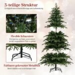 Dirbtinė eglutė su LED apšvietimu ir 834 šakelėmis (Žalia) – Paveikslėlis 4