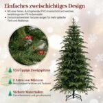 Dirbtinė eglutė su LED apšvietimu ir 834 šakelėmis (Žalia) – Paveikslėlis 5