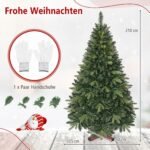 Dirbtinė kalėdinė eglutė 150 cm su mediniu stovu (Žalia) – Paveikslėlis 2