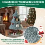 Draskyklė katėms su dviem nameliais kalėdinė (Žalia ir balta) – Paveikslėlis 5