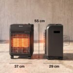 Dujinis šildytuvas su ratukais, 3 galios lygiais ir 15–25 m² patalpoms – Paveikslėlis 3