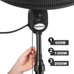 Elektrinis terasos šildytuvas 2000W, stovimas arba pakabinamas – Paveikslėlis 8
