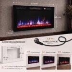 Elektrinis židinys 1800 W su nuotolinio valdymo pulteliu – Paveikslėlis 3