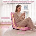 Grindų kėdės su reguliuojamu atlošu 2 vnt. (Rožinė) – Paveikslėlis 5