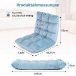 Grindų krėslas sulankstomas su reguliuojama atlošo padėtimi 2 vnt. (Žalia) – Paveikslėlis 2