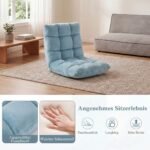 Grindų krėslas sulankstomas su reguliuojama atlošo padėtimi 2 vnt. (Žalia) – Paveikslėlis 4