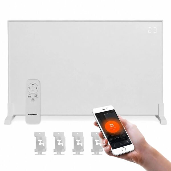 Infraraudonųjų spindulių šildytuvas su LED ekranu 120x60 cm
