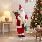 Kalėdų Senelis animuotas, 120 cm, su garso ir lietimo jutikliais – Paveikslėlis 3