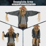 Kaliausės dekoracija Helovinui animuota 210 cm (Įvairiaspalvė) – Paveikslėlis 4