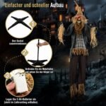 Kaliausės dekoracija Helovinui animuota 210 cm (Įvairiaspalvė) – Paveikslėlis 5