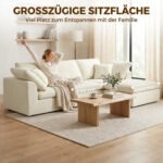 Kampinė modulinė sofa su šezlongu ir šenilo apmušalu – Paveikslėlis 6