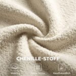 Kampinė modulinė sofa su šezlongu ir šenilo apmušalu – Paveikslėlis 7