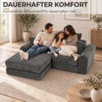 Kampinė sofa-lova modulinė, 76 cm gylio sėdimoji dalis, putų užpildas – Paveikslėlis 5