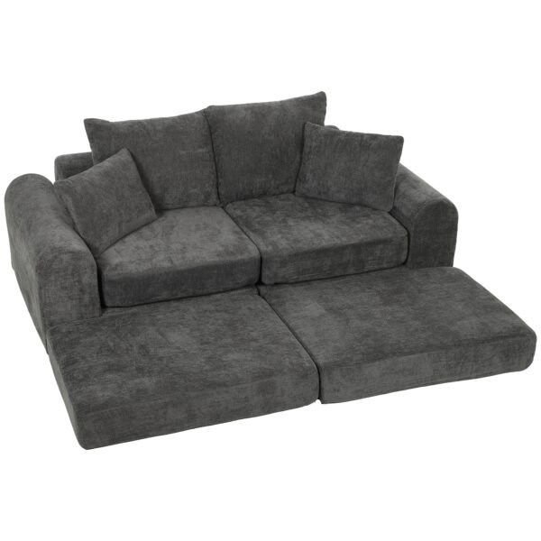 Kampinė sofa-lova modulinė