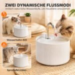 Keraminė gertuvė gyvūnams 2,2 l su 4 pakopų filtravimo sistema ir tylia pompa – Paveikslėlis 5