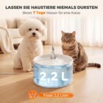 Keraminė gertuvė gyvūnams 2,2 l su 4 pakopų filtravimo sistema ir tylia pompa – Paveikslėlis 6