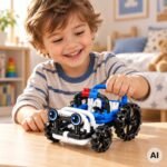 Konstrukcinis 3D rinkinys automobiliui iš 49 detalių – Paveikslėlis 2
