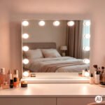 Kosmetinis veidrodis su LED apšvietimu 50x40 cm – Paveikslėlis 3