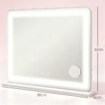 Kosmetinis veidrodis su LED apšvietimu, USB jungtimi ir didinimu 80x60 cm – Paveikslėlis 3